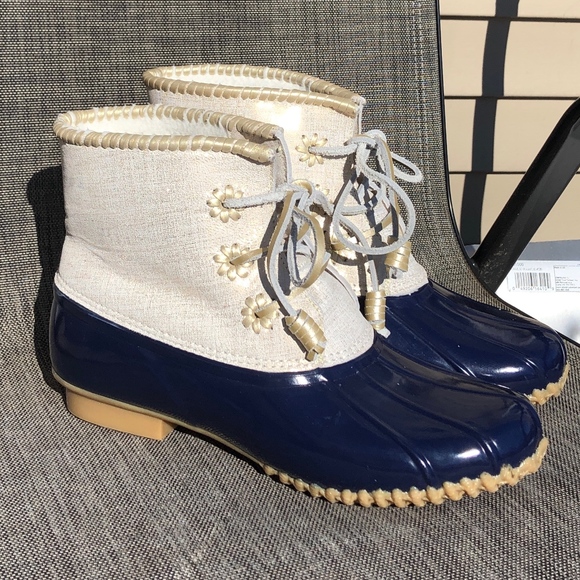 - JACK ROGERS CHLOE DUCK BOOT Sz. 10 EUC - Picture 1 of 6